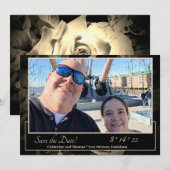 Save The Date Roses élégants Enregistrer la date (Devant / Derrière)