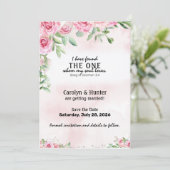 Save The Date Roses et versets roses (Debout devant)