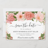Save The Date Roses Roses Été Fleurs Mariage (Devant)