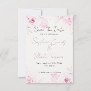Save The Date Roses Roses Roses Élégantes et Jolis