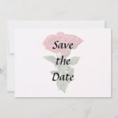 Save The Date Roses Rouges et Feuilles (Dos)