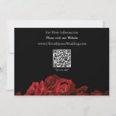 Save The Date Roses rouges Noir blanc (Dos)