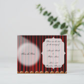 Save The Date Rouge Velvet Rideau de scène Mariage Enregistrer l (Debout devant)