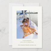 Save The Date ROWAN Botanical Wedding Photo (Dos)