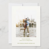 Save The Date ROWAN Botanical Wedding Photo (Dos)