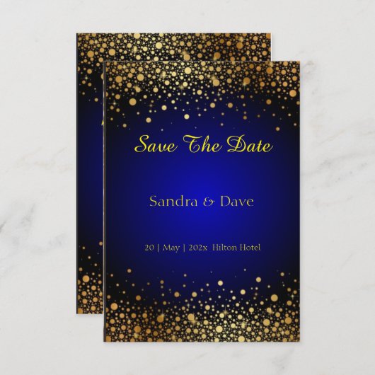 Save The Date Royal Blue mariage Enregistrer la date de l'invita