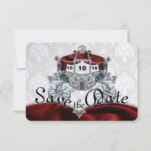 Save The Date Royal Fairytale Enregistrer la date (Dos)