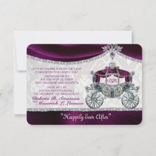 Save The Date Royal Fairytale Enregistrer la date