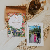 Save The Date Royal Palms Bespoke Mariage de lieu illustré