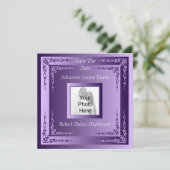 Save The Date Royal Plum Elegance I (Debout devant)