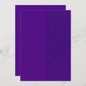 Save The Date Royal Purple Parties scintillant Appartement Enreg (Devant / Derrière)