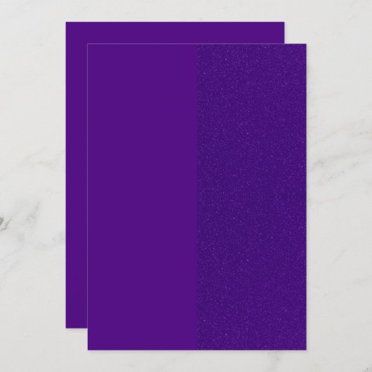 Save The Date Royal Purple Parties scintillant Appartement Enreg (Devant / Derrière)
