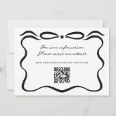 Save The Date Rubans encastrés et bow (Dos)