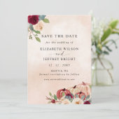 Save The Date Russe moderne Citrouille Mariage de automne de pay (Debout devant)