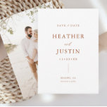 Save The Date Rust Terracotta Mariage Photo Enregistrer La Date<br><div class="desc">Rust Terracotta Mariage Photo Enregistrer Les Dates</div>