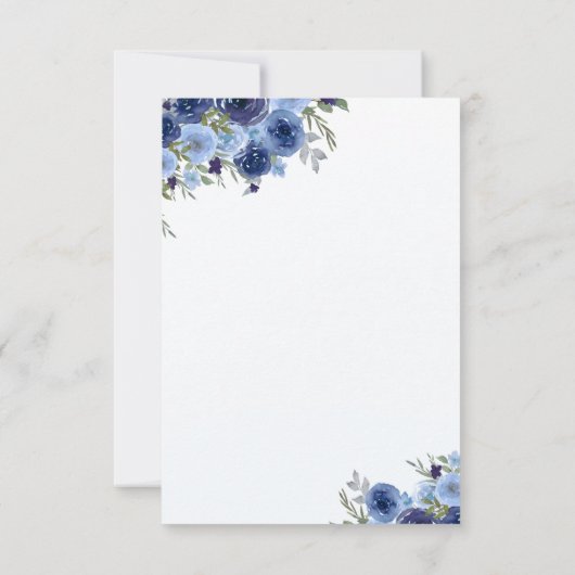 Save The Date Rustic Blue Blooms – Boho Wedding (Dos)