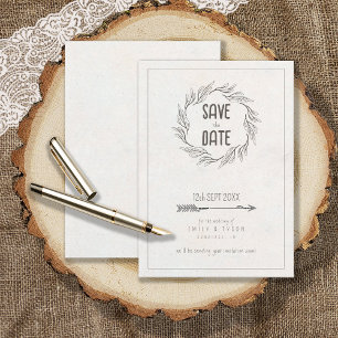 Save The Date Rustic Boho Mariage ID1109