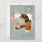 Save The Date Rustic Boho Sage Mariage photo (Devant)