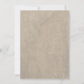 Save The Date Rustic Burlap & Mason Jar Wedding Wedding Enregist (Dos)