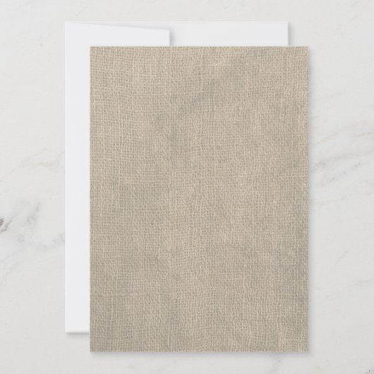 Save The Date Rustic Burlap & Mason Jar Wedding Wedding Enregist (Dos)