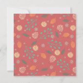 Save The Date Rustic Christmas Nature Pattern (Dos)