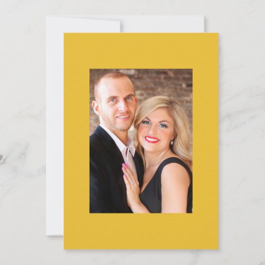 Save The Date Rustic Country Grange Tournesol Mariage Photo (Dos)