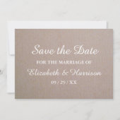 Save The Date Rustic Country Kraft Wedding Enregistrer La Date (Devant)
