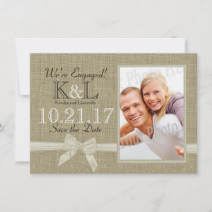 Save The Date Rustic Country Photo Enregistrer la date