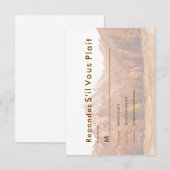 Save The Date rustic elegant rsvp elegant weeding invite (Devant / Derrière)