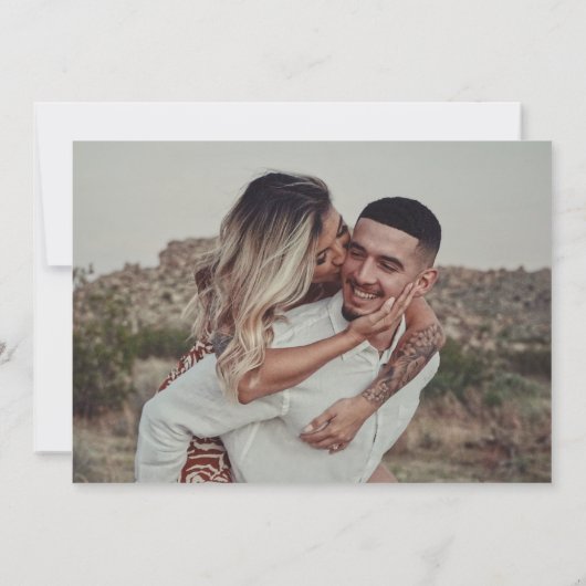 Save The Date Rustic Fall Floral Mariage (Dos)