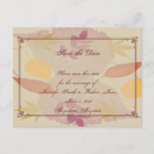 Save The Date Rustic Fall quitte mariage Enregistrer la date