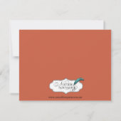 Save The Date Rustic Fall quitte mariage Enregistrer la date (Dos)