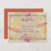 Save The Date Rustic Fall quitte mariage Enregistrer la date (Devant / Derrière)