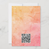 Save The Date Rustic Fall quitte QR Code Enregistrer la date (Dos)