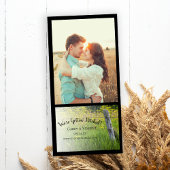 Save The Date Rustic Fence Post et Mariage campagnard Fleur sauv