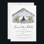 Save The Date Rustic Grange Farmhouse Enregistrer la date<br><div class="desc">Rustic Barn Farmhouse Save the Date présente une grange rustique avec de magnifiques aquarelles florales et des lampes à cordes. Save the Date présente également une belle typographie de script moderne. C'est la date parfaite pour le couple qui aime un thème rustique. Enregistrer la date fait partie d'une collection. Sera...</div>
