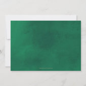 Save The Date Rustic Green photo manuscrite Enregistrer la date (Dos)