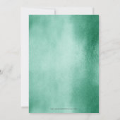 Save The Date Rustic Green Script Photo Moderne Enregistrer La D (Dos)