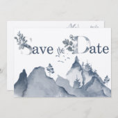 Save The Date Rustic Mountain Deer Sauvez la date (Devant / Derrière)