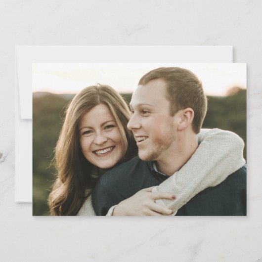 Save The Date Rustic Mountain Forest Photo Mariage Enregistrer L (Dos)