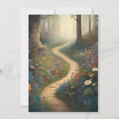 Save The Date Rustic Mountain Mariage forestier (Dos)