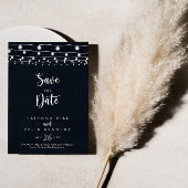 Save The Date Rustic String Lumières Mariage Enregistrer La Date