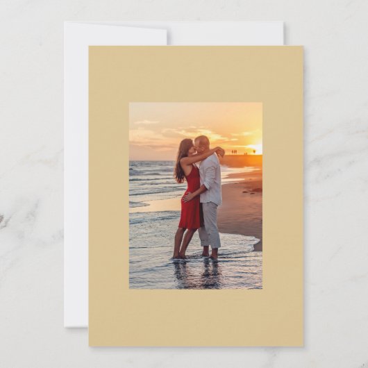 Save The Date Rustic Summer Beach Wedding Enregistrer La Date (Dos)