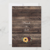 Save The Date Rustic Sunflower Roses Wedding (Dos)