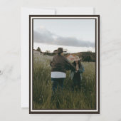 Save The Date Rustic Watercolor Mountain Photo Wedding  (Dos)