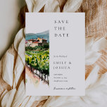 Save The Date Rustic Winery Mariage paysage<br><div class="desc">Rustic Winery Landscape Wedding Enregistrer la date</div>