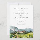 Save The Date Rustic Winery Mariage paysage (Devant)
