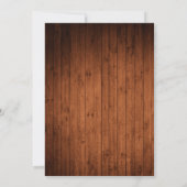 Save The Date Rustic Wood 4 Fiançailles photo (Dos)