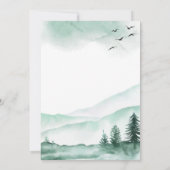 Save the Date Rustieke Bos Waterverf Modern (Achterkant)