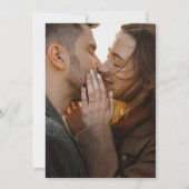 Save The Date Rustique Automne Floral Wreath Photo Mariage (Dos)